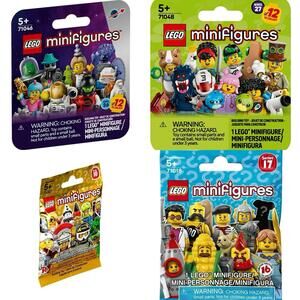 LEGO Minifigures  Series 10 17 26 27 : Lot Of 4 New Sealed Multi Series Packs